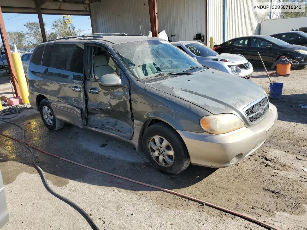 2005 Kia Sedona Ex VIN: KNDUP132856716343 Lot: 76028804