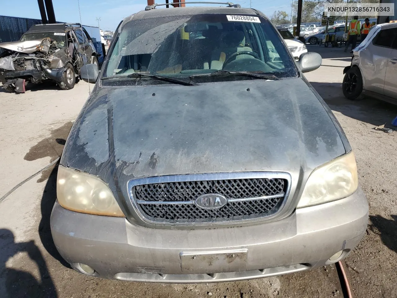 2005 Kia Sedona Ex VIN: KNDUP132856716343 Lot: 76028804