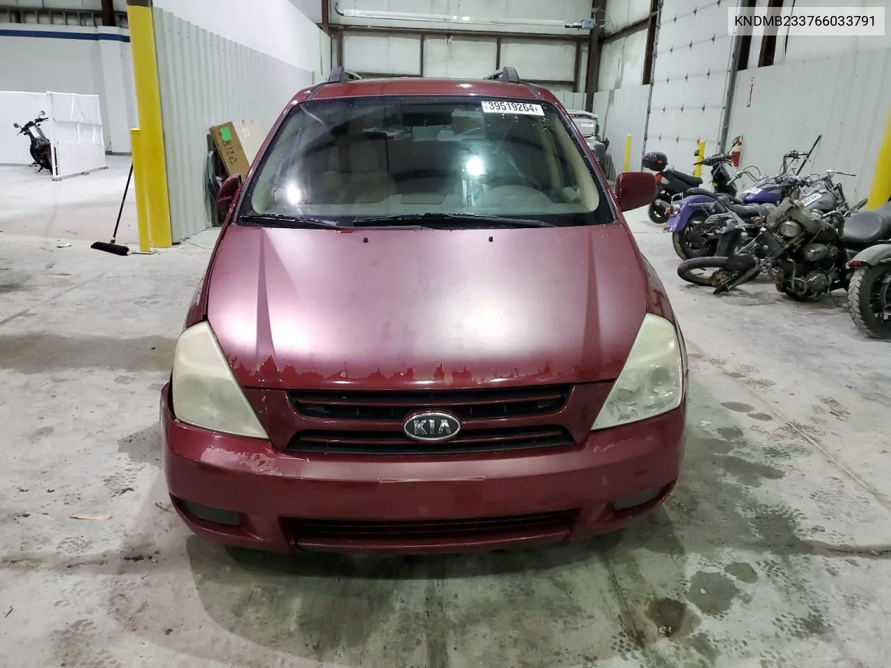 2006 Kia Sedona Ex VIN: KNDMB233766033791 Lot: 39519264