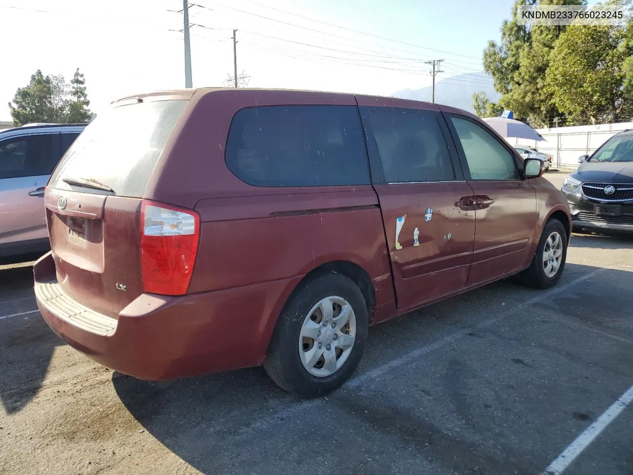 2006 Kia Sedona Ex VIN: KNDMB233766023245 Lot: 68764064