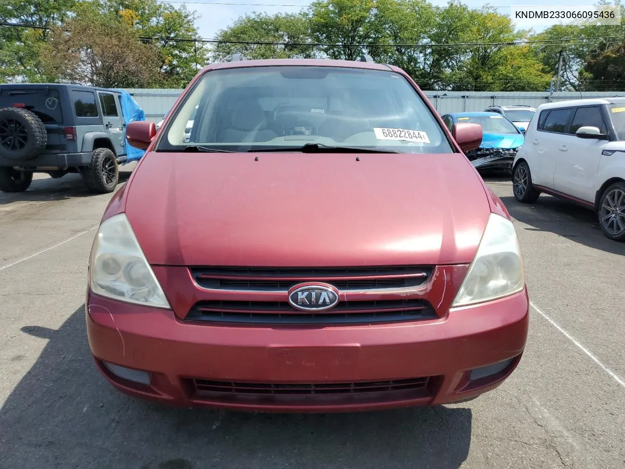 2006 Kia Sedona Ex VIN: KNDMB233066095436 Lot: 68822844