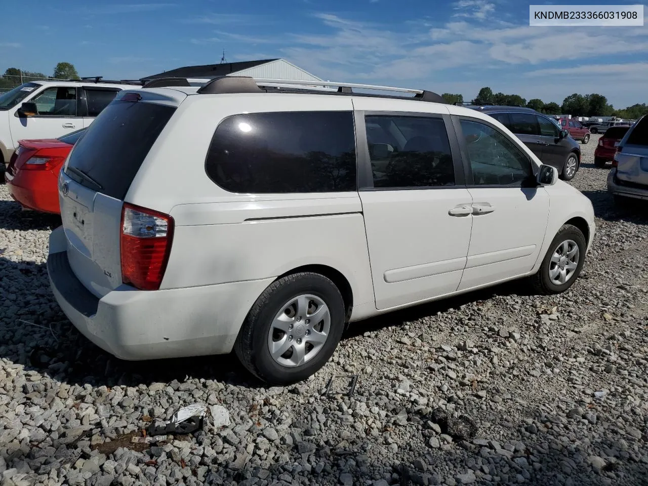 2006 Kia Sedona Ex VIN: KNDMB233366031908 Lot: 70193774