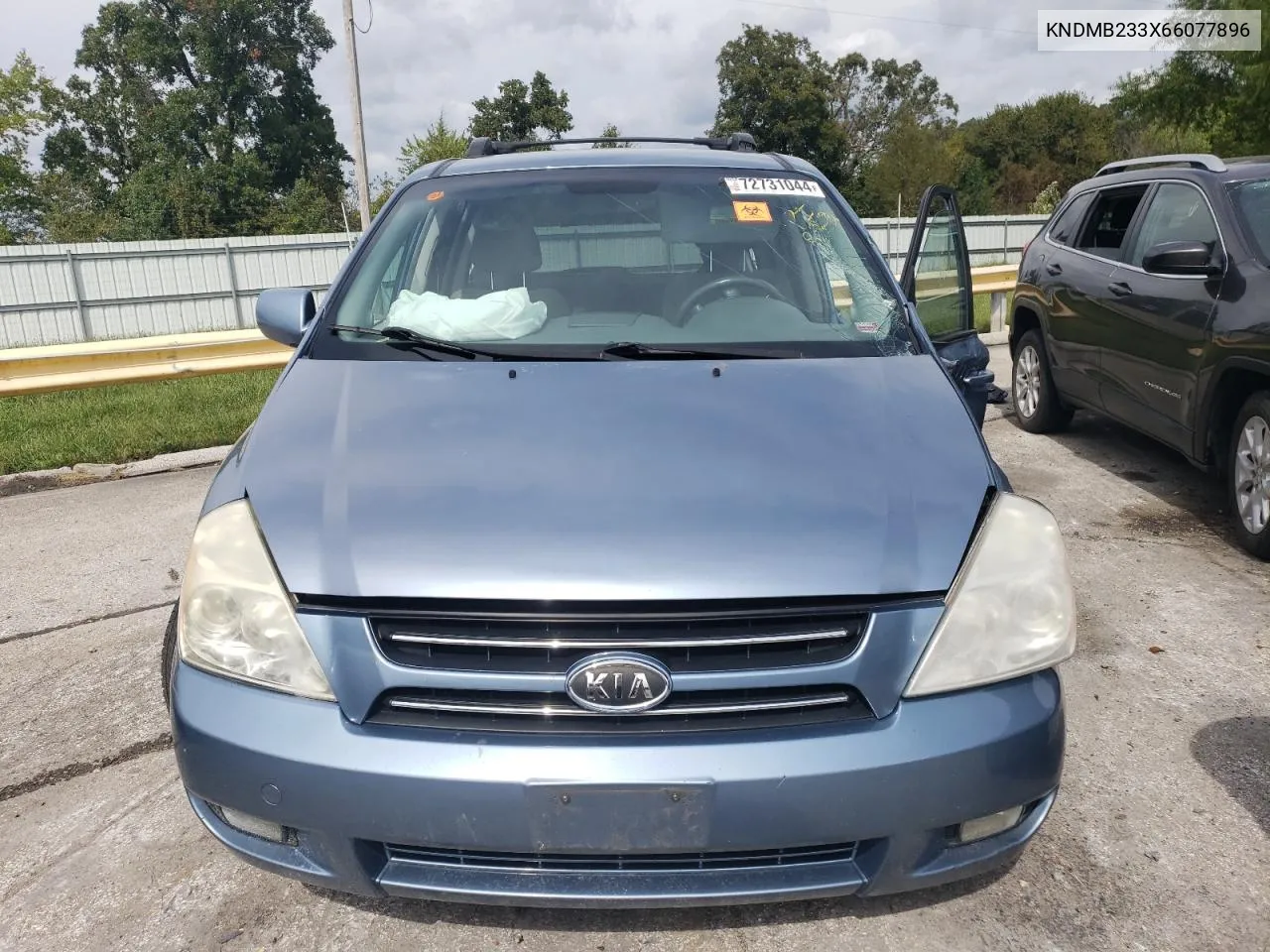 2006 Kia Sedona Ex VIN: KNDMB233X66077896 Lot: 72731044