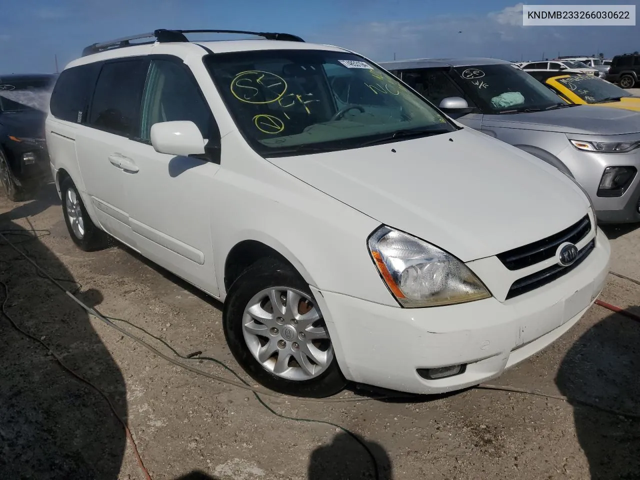 2006 Kia Sedona Ex VIN: KNDMB233266030622 Lot: 74853194