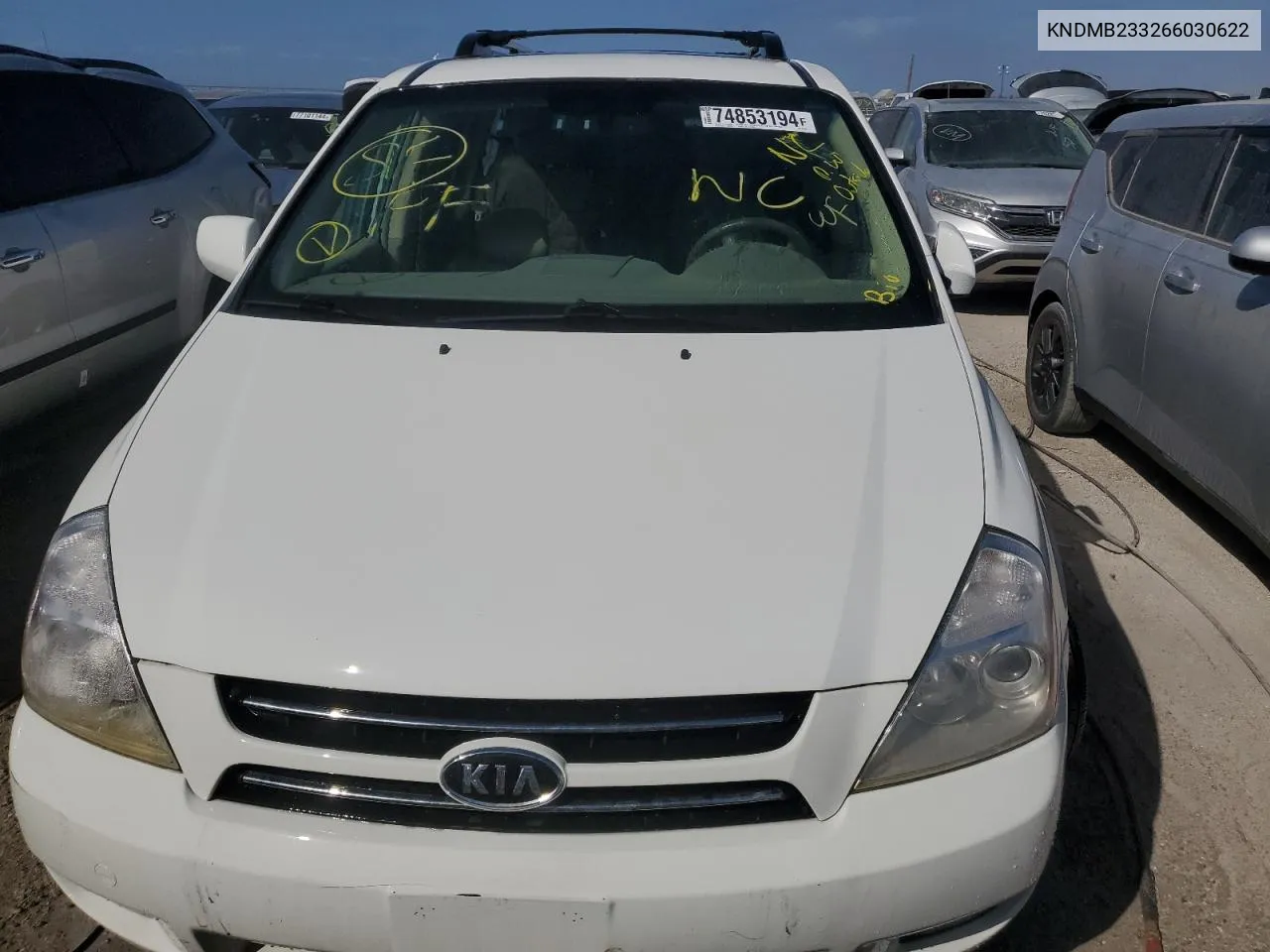 2006 Kia Sedona Ex VIN: KNDMB233266030622 Lot: 74853194