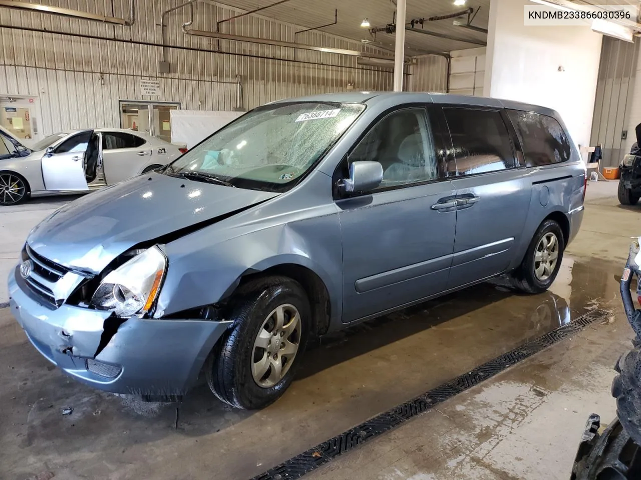 2006 Kia Sedona Ex VIN: KNDMB233866030396 Lot: 76388714