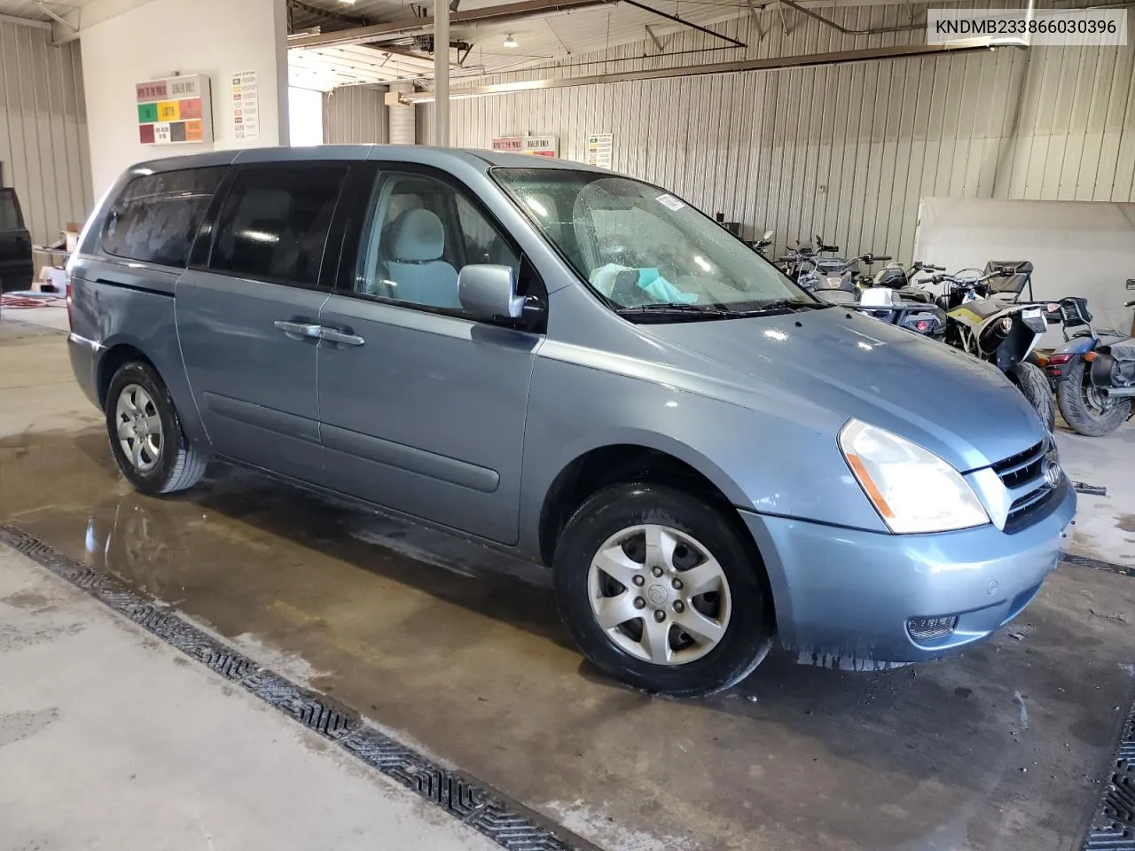 2006 Kia Sedona Ex VIN: KNDMB233866030396 Lot: 76388714