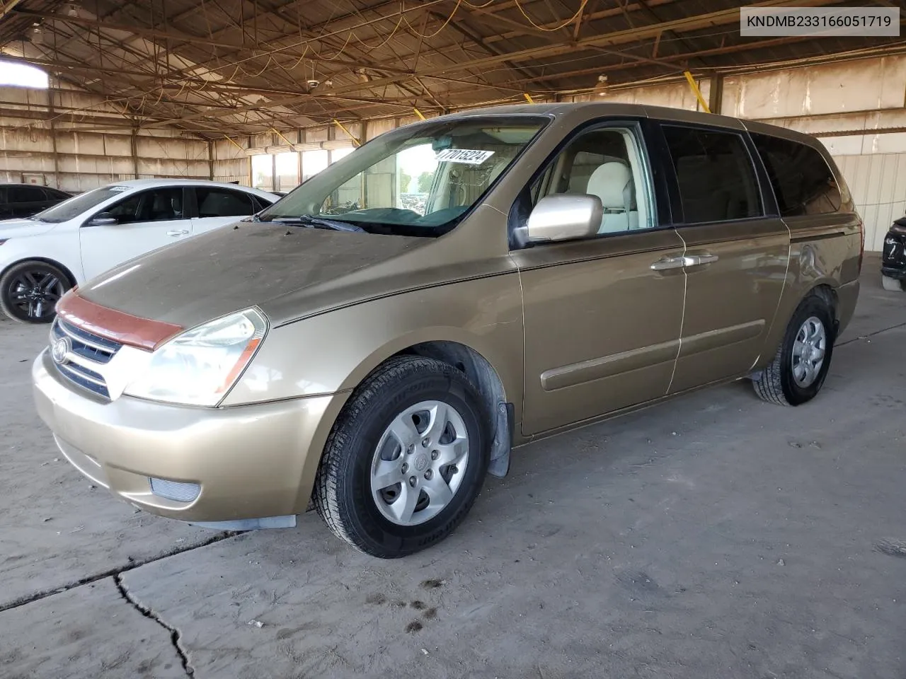 2006 Kia Sedona Ex VIN: KNDMB233166051719 Lot: 77015224