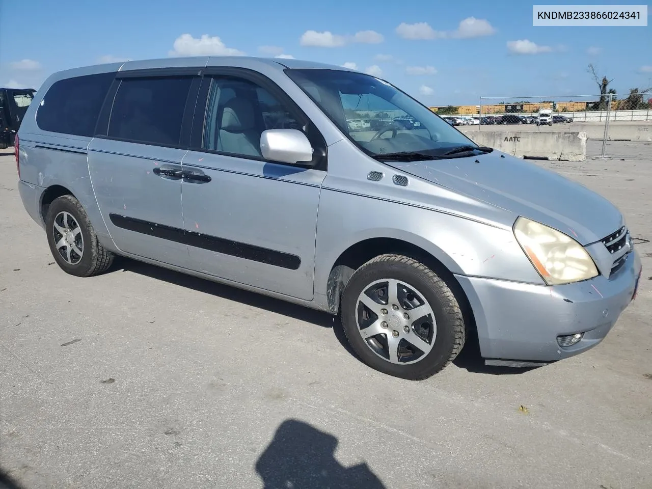 2006 Kia Sedona Ex VIN: KNDMB233866024341 Lot: 79071364