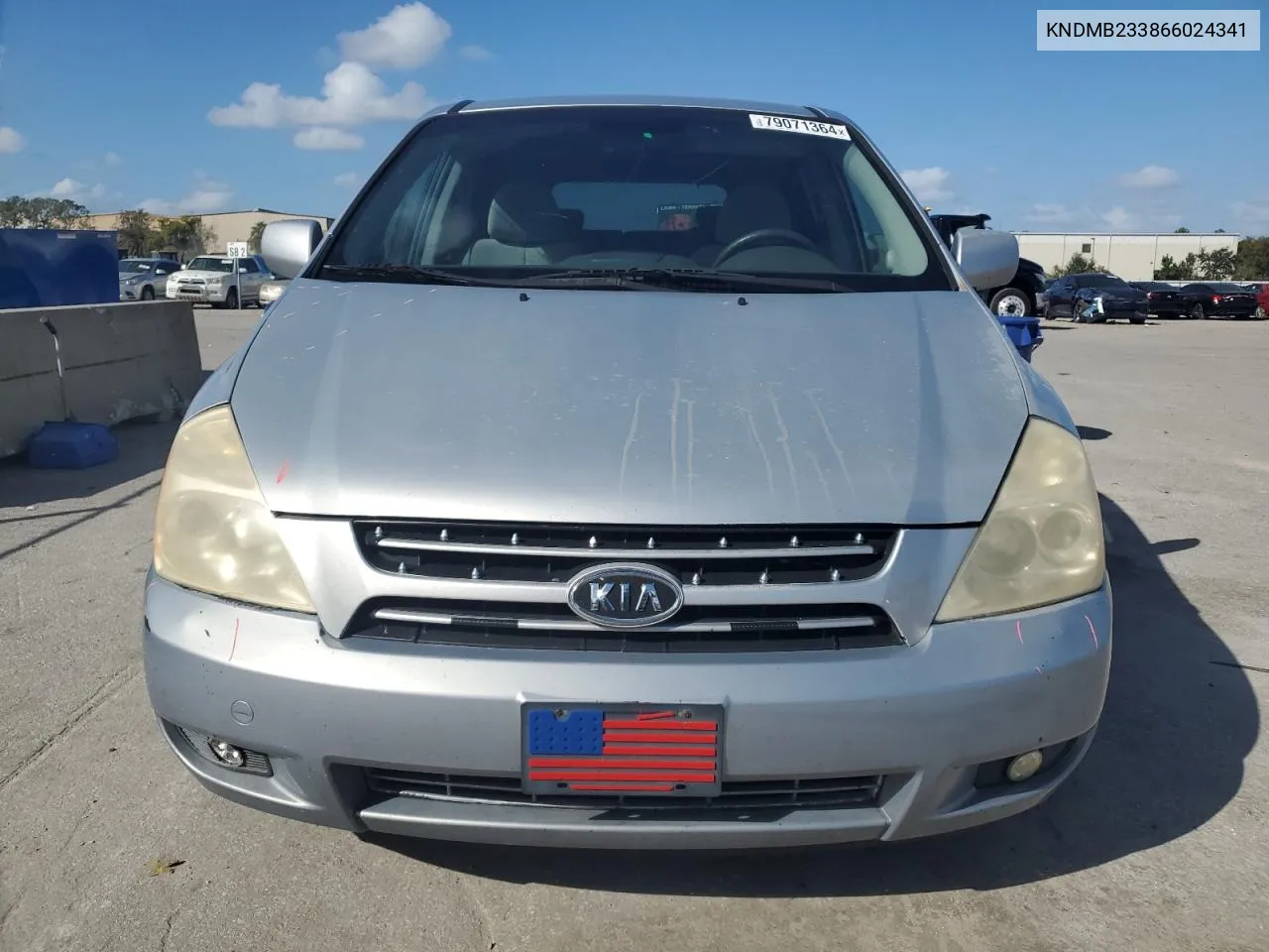 2006 Kia Sedona Ex VIN: KNDMB233866024341 Lot: 79071364