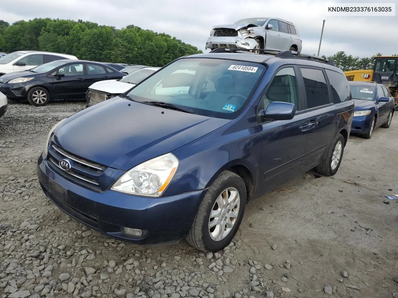 2007 Kia Sedona Ex VIN: KNDMB233376163035 Lot: 62410504