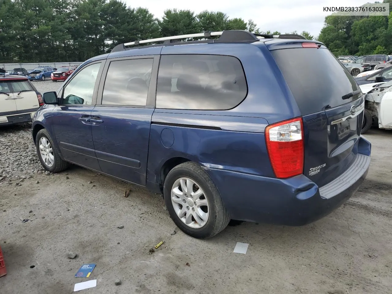 2007 Kia Sedona Ex VIN: KNDMB233376163035 Lot: 62410504