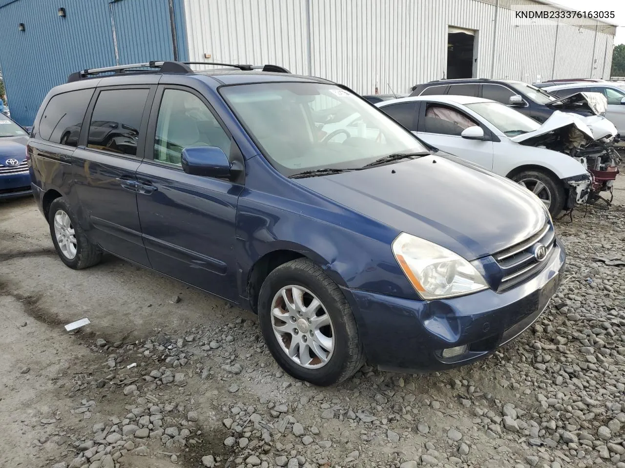 2007 Kia Sedona Ex VIN: KNDMB233376163035 Lot: 62410504