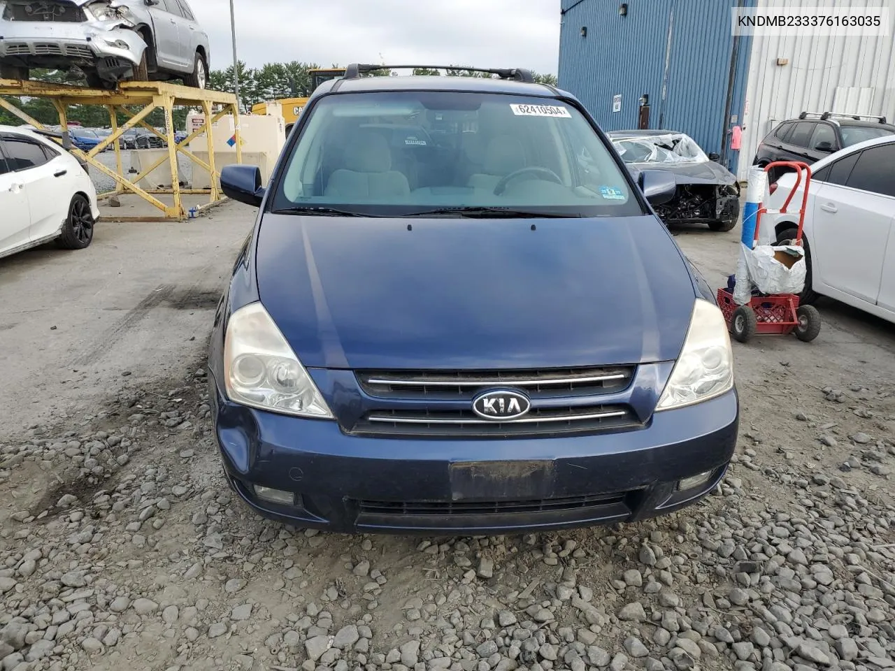 2007 Kia Sedona Ex VIN: KNDMB233376163035 Lot: 62410504