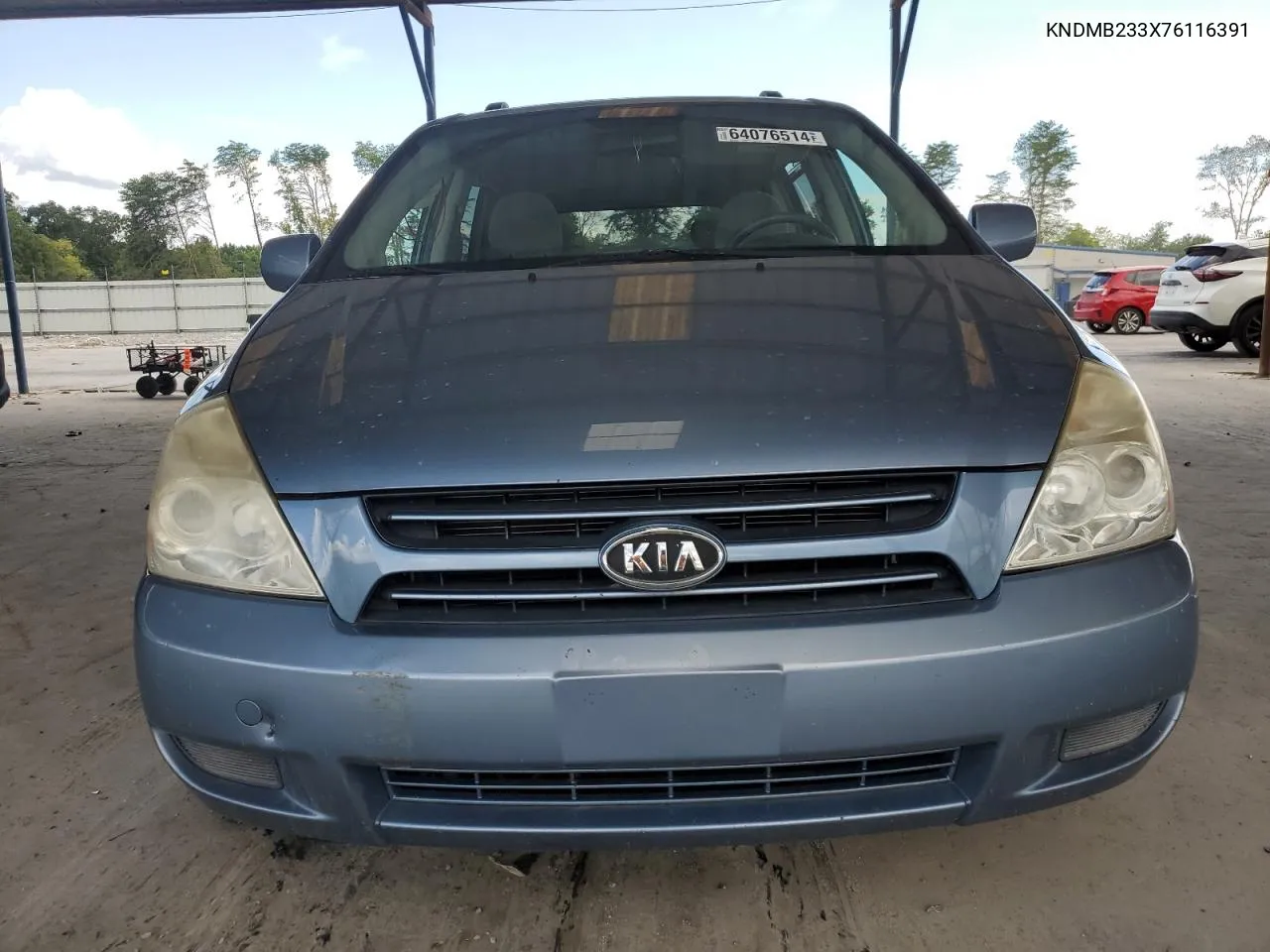 2007 Kia Sedona Ex VIN: KNDMB233X76116391 Lot: 64076514