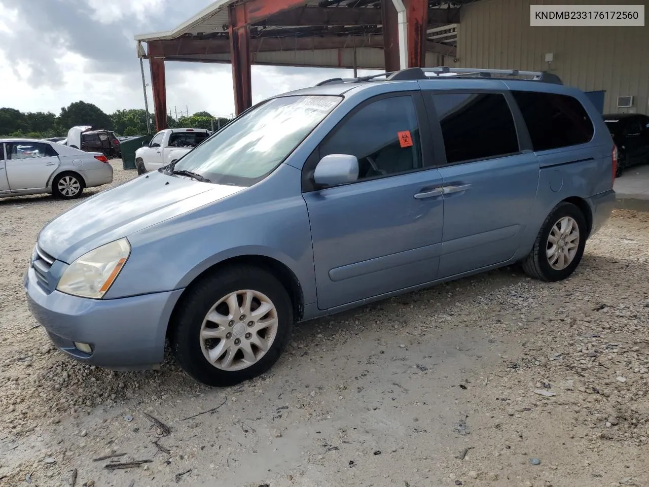 2007 Kia Sedona Ex VIN: KNDMB233176172560 Lot: 69004084