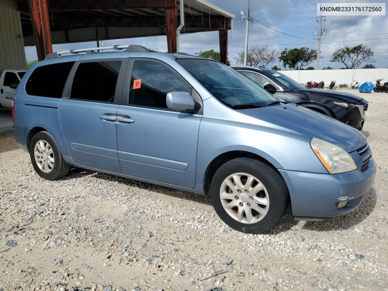 2007 Kia Sedona Ex VIN: KNDMB233176172560 Lot: 69004084