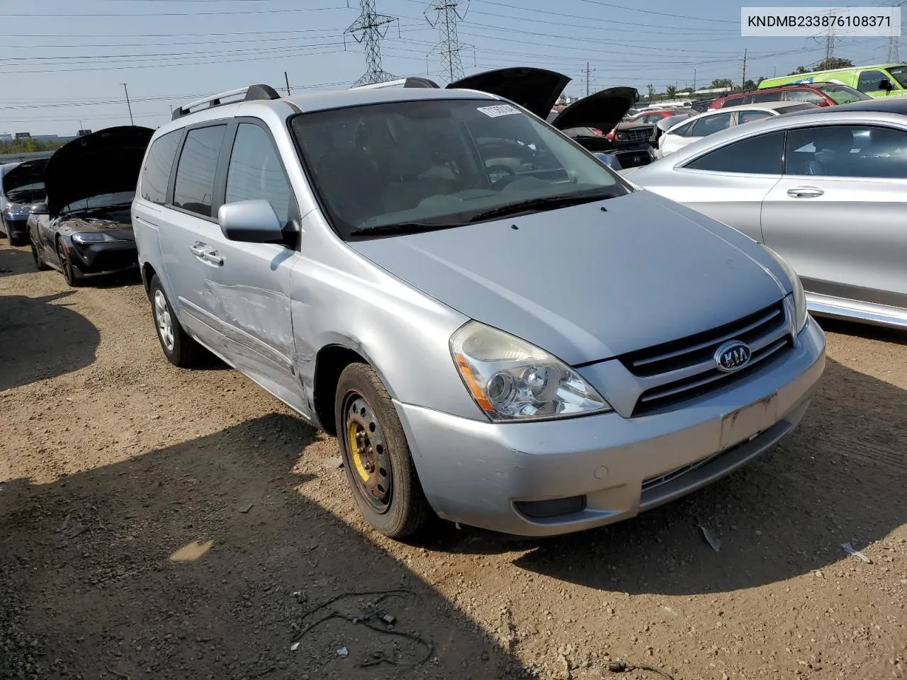 2007 Kia Sedona Ex VIN: KNDMB233876108371 Lot: 71360184