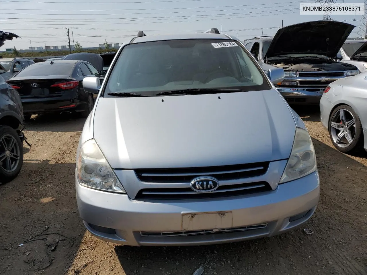 2007 Kia Sedona Ex VIN: KNDMB233876108371 Lot: 71360184