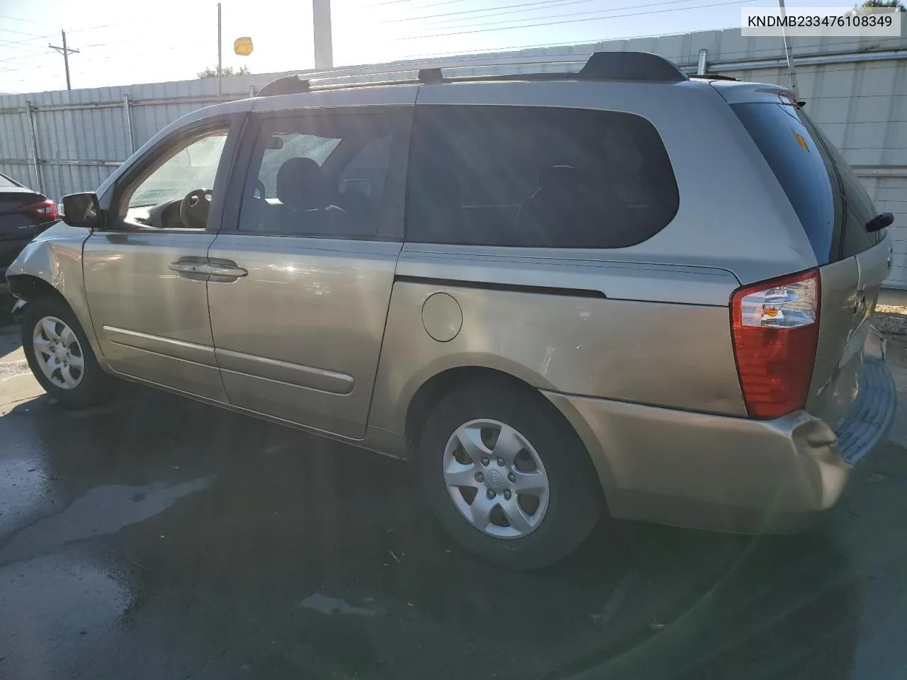 2007 Kia Sedona Ex VIN: KNDMB233476108349 Lot: 71400954