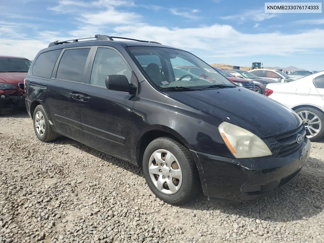 2007 Kia Sedona Ex VIN: KNDMB233076174333 Lot: 72399904