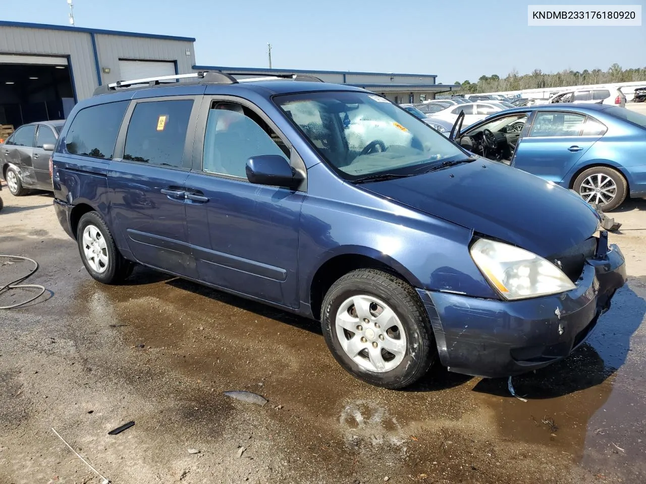 2007 Kia Sedona Ex VIN: KNDMB233176180920 Lot: 75413334