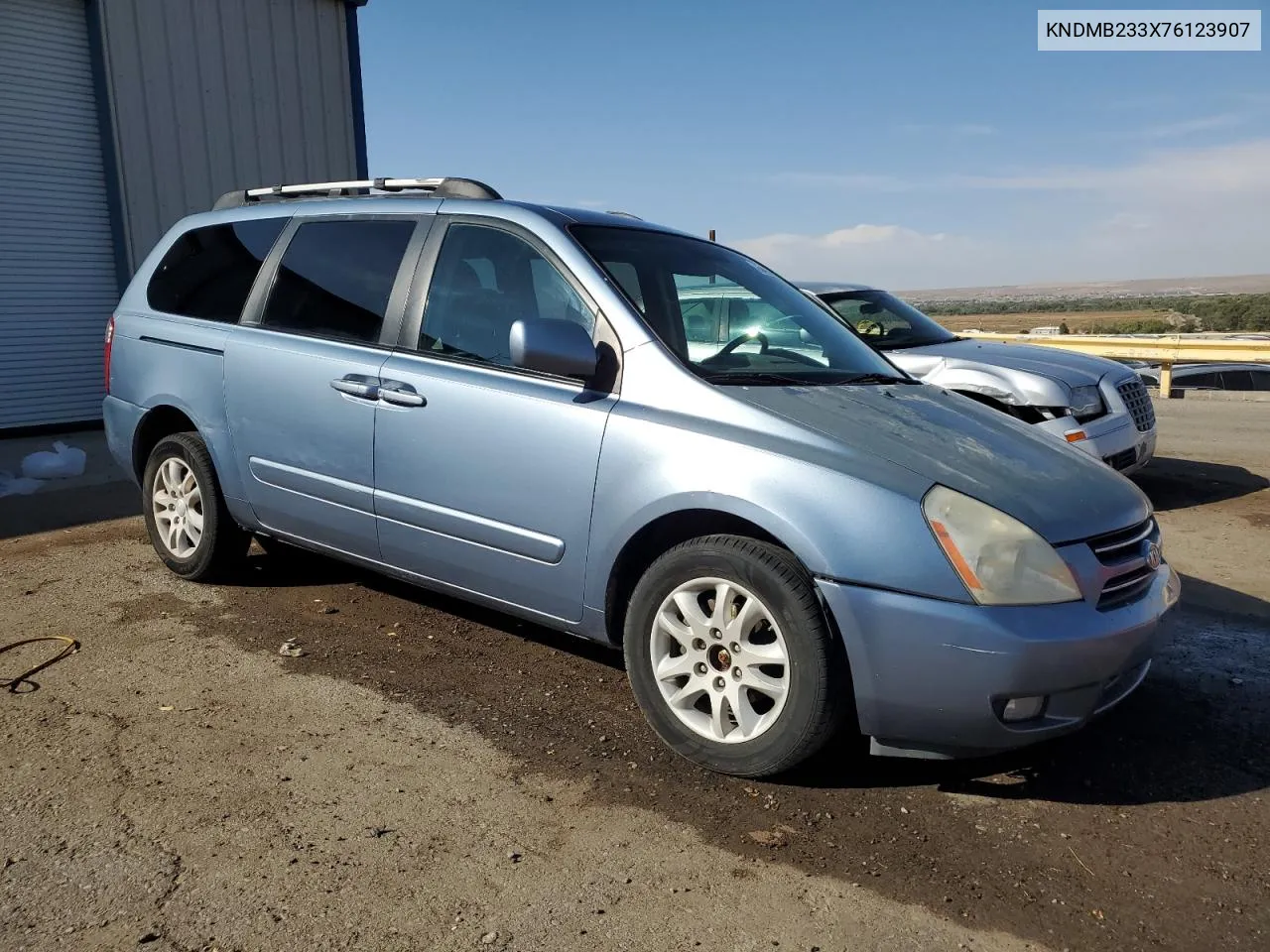 2007 Kia Sedona Ex VIN: KNDMB233X76123907 Lot: 75496494