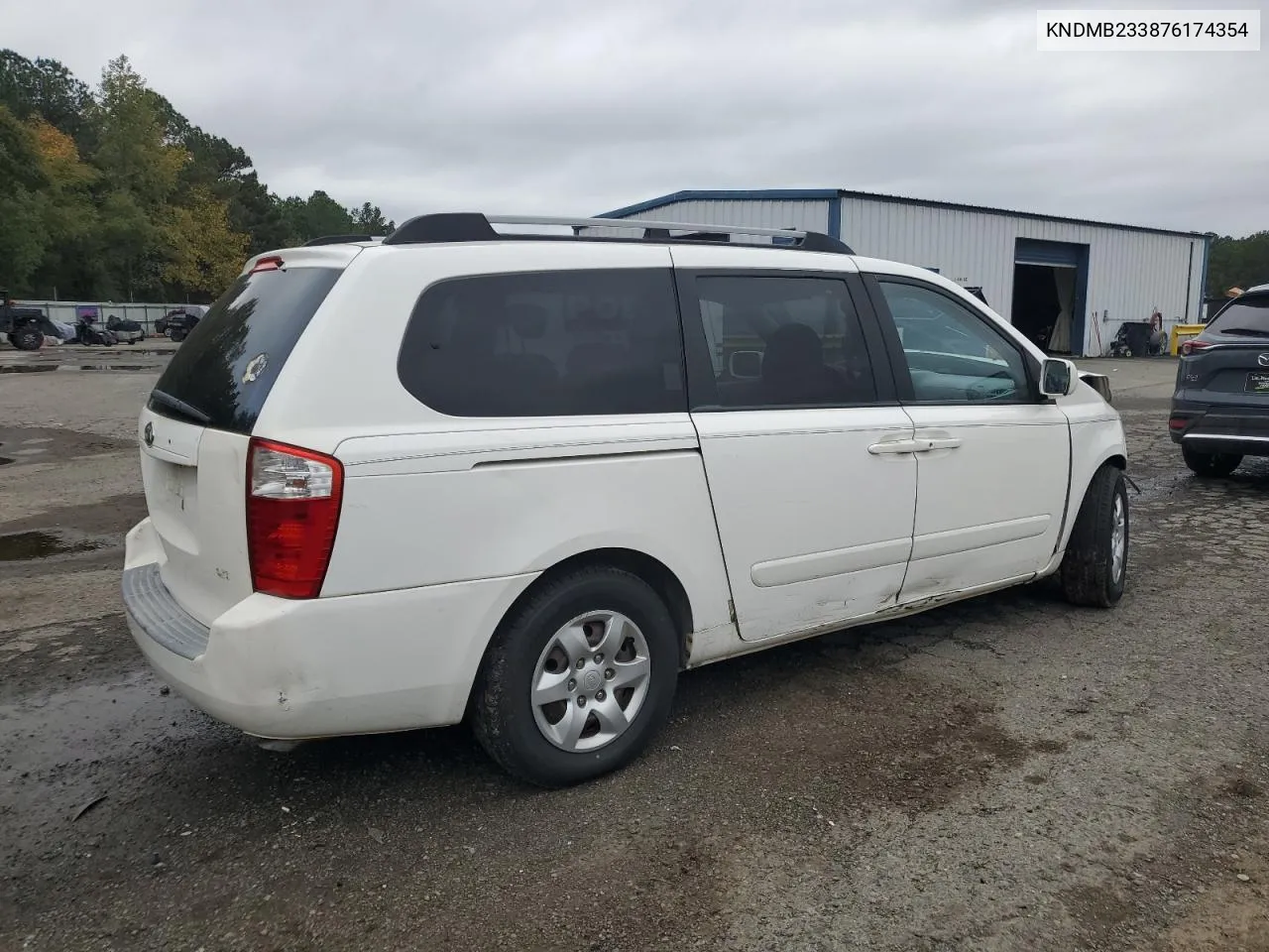 2007 Kia Sedona Ex VIN: KNDMB233876174354 Lot: 78527234