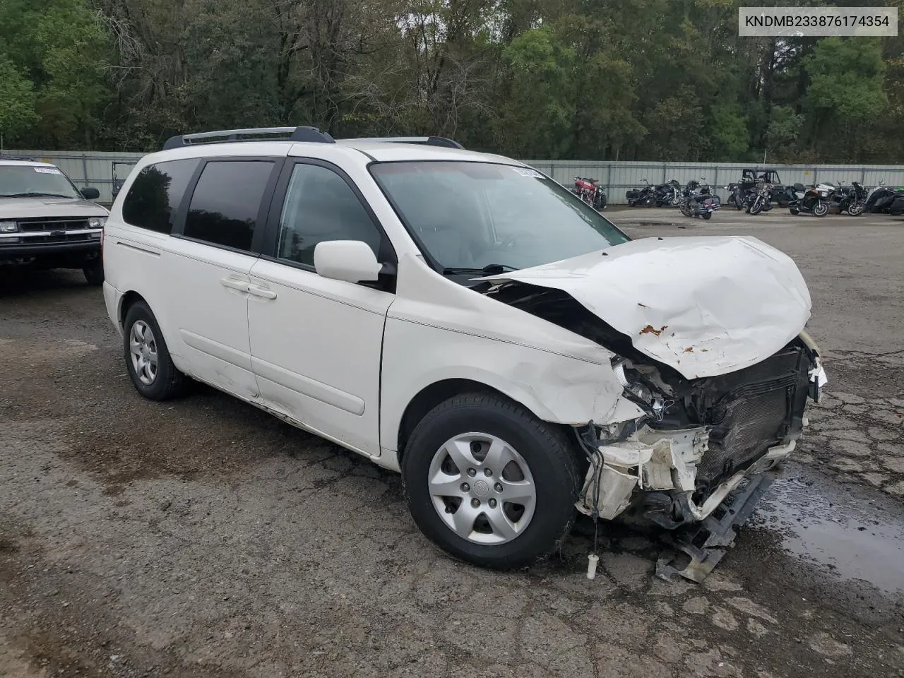 2007 Kia Sedona Ex VIN: KNDMB233876174354 Lot: 78527234