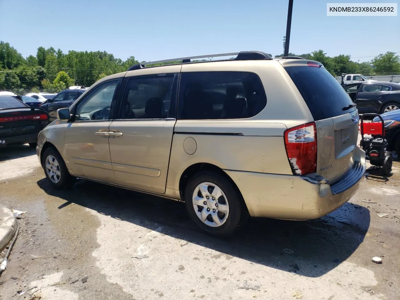 2008 Kia Sedona Ex VIN: KNDMB233X86246592 Lot: 58466154