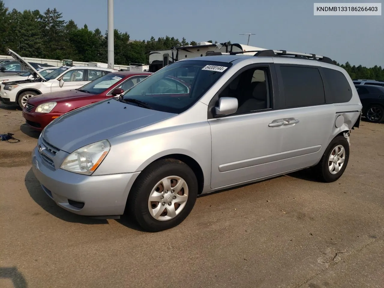 2008 Kia Sedona VIN: KNDMB133186266403 Lot: 64000144