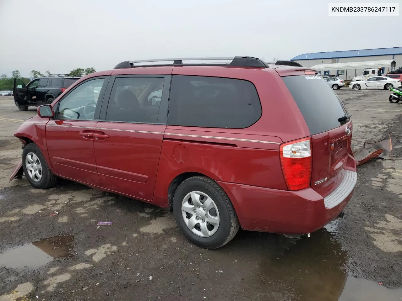 2008 Kia Sedona Ex VIN: KNDMB233786247117 Lot: 64177834