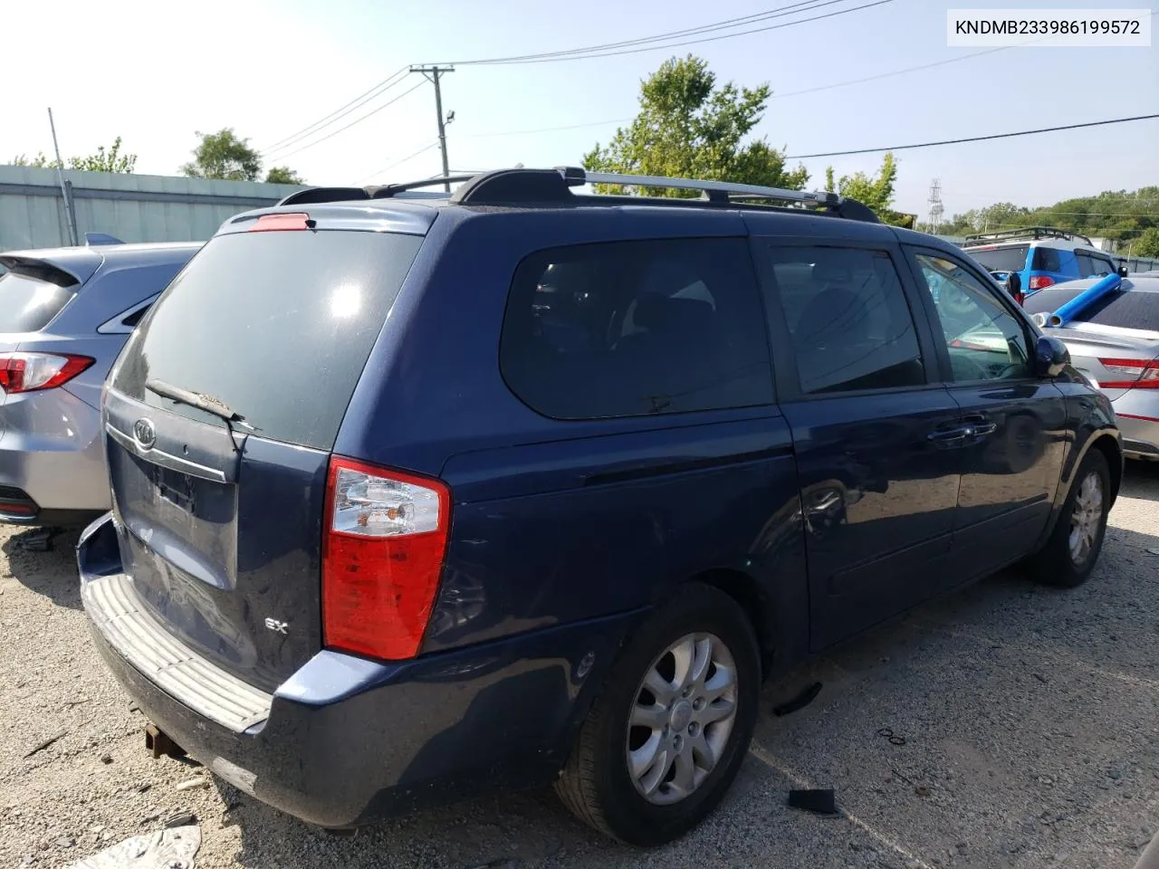 2008 Kia Sedona Ex VIN: KNDMB233986199572 Lot: 66668704