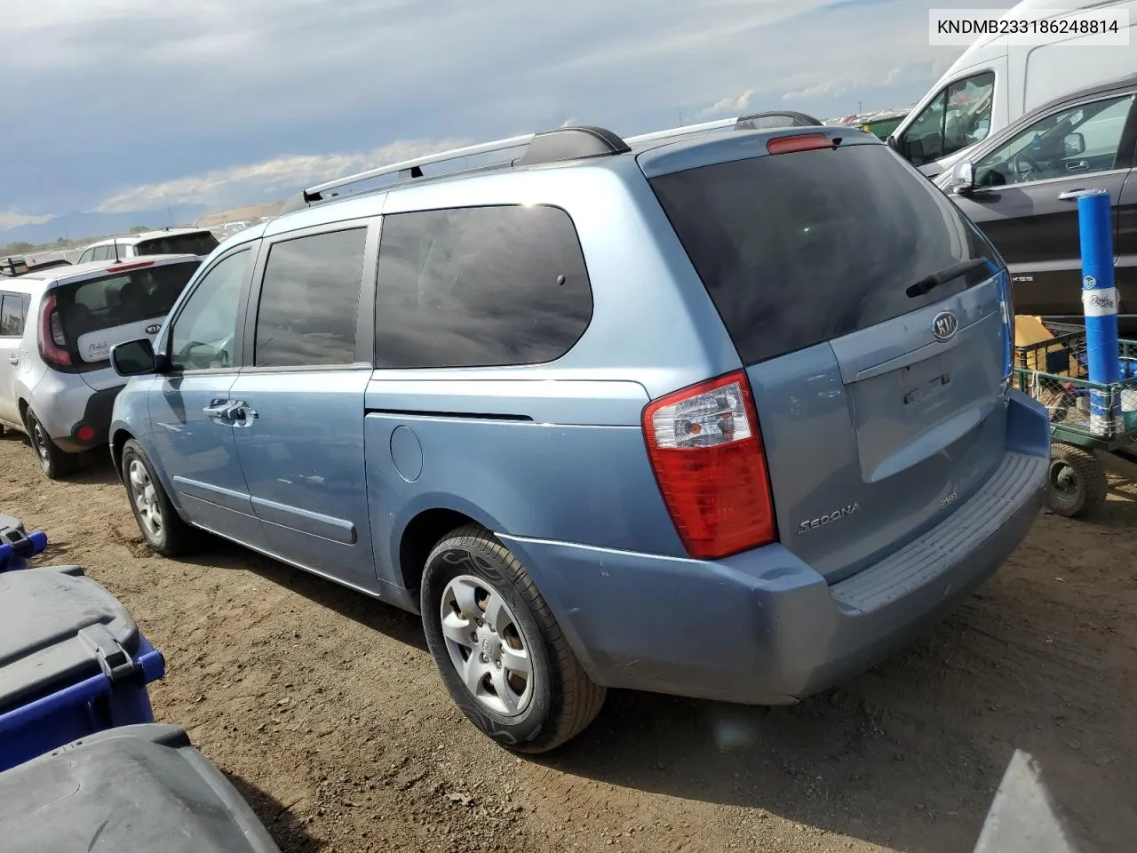 2008 Kia Sedona Ex VIN: KNDMB233186248814 Lot: 68584584