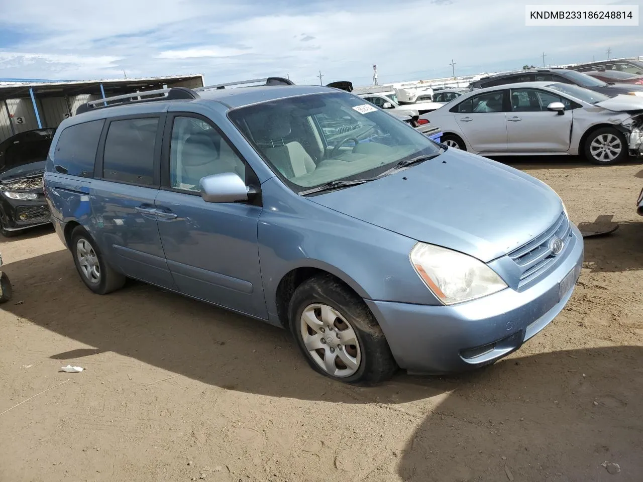 2008 Kia Sedona Ex VIN: KNDMB233186248814 Lot: 68584584