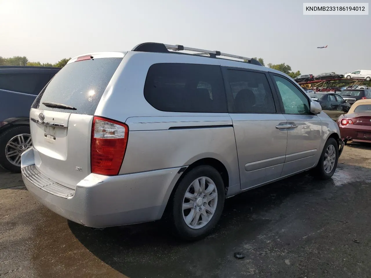 2008 Kia Sedona Ex VIN: KNDMB233186194012 Lot: 70879304