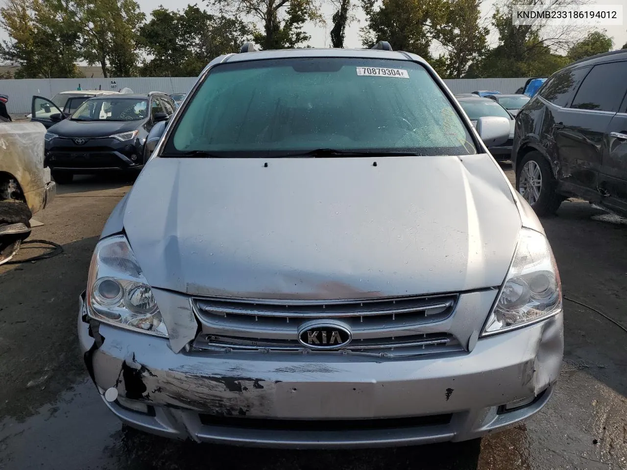 2008 Kia Sedona Ex VIN: KNDMB233186194012 Lot: 70879304