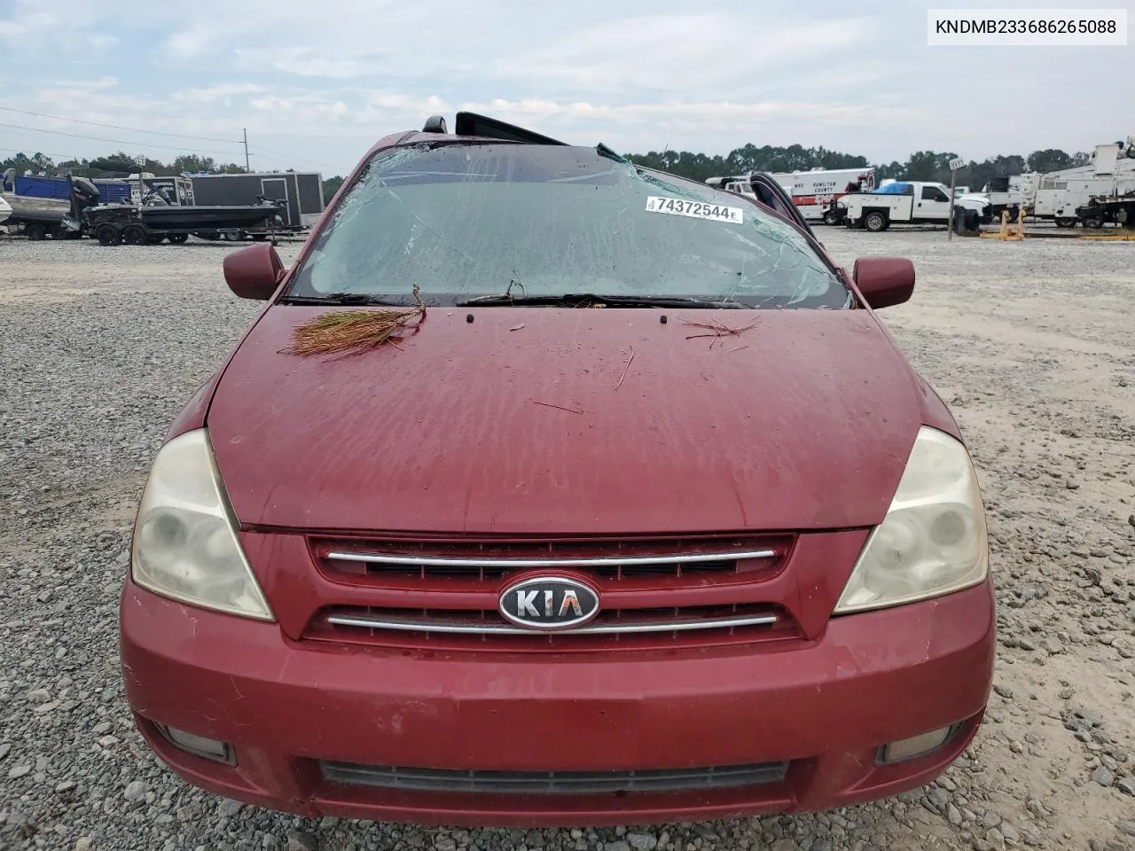 2008 Kia Sedona Ex VIN: KNDMB233686265088 Lot: 74372544