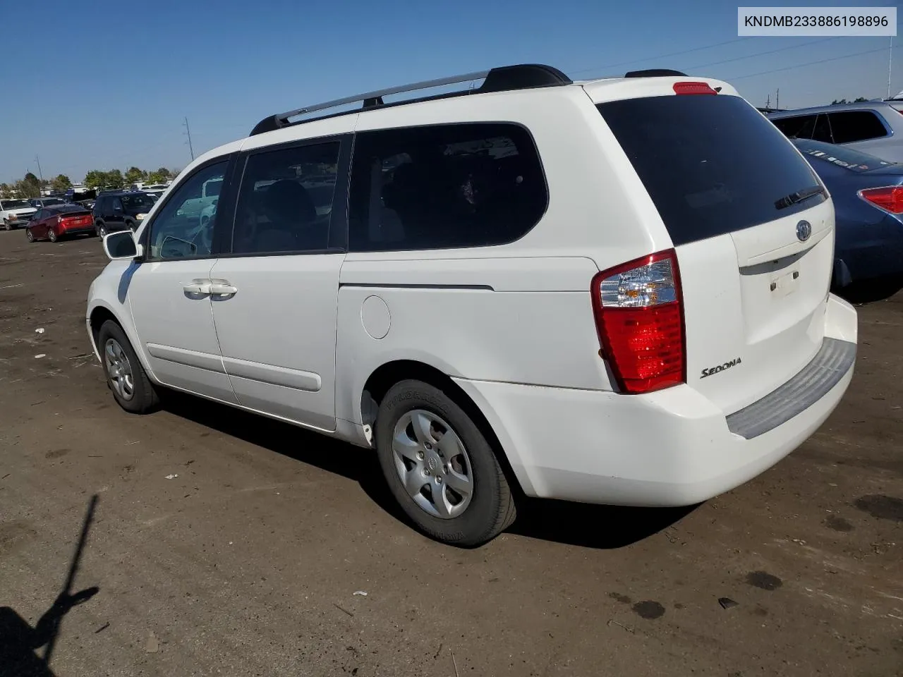 2008 Kia Sedona Ex VIN: KNDMB233886198896 Lot: 74627344