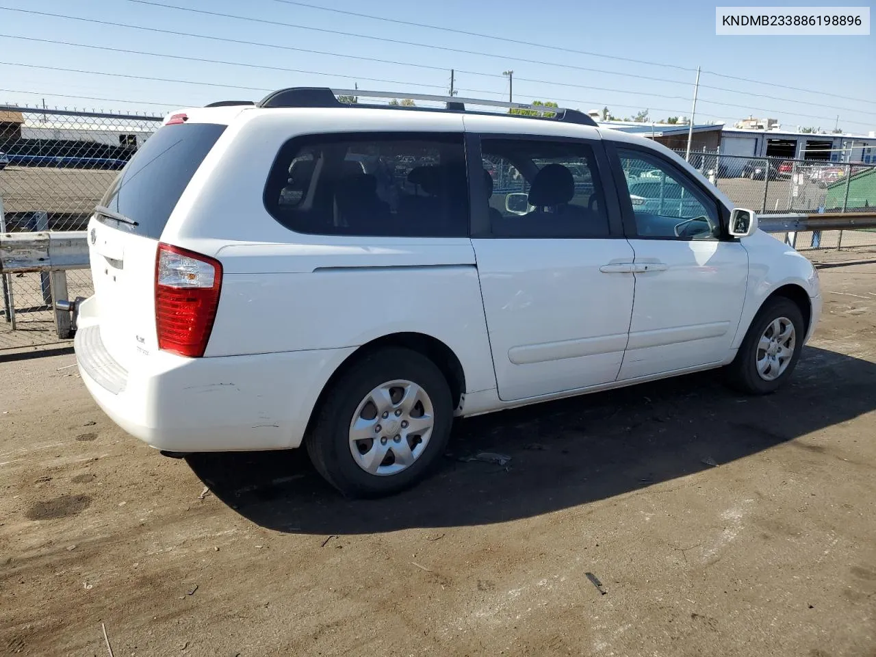 2008 Kia Sedona Ex VIN: KNDMB233886198896 Lot: 74627344