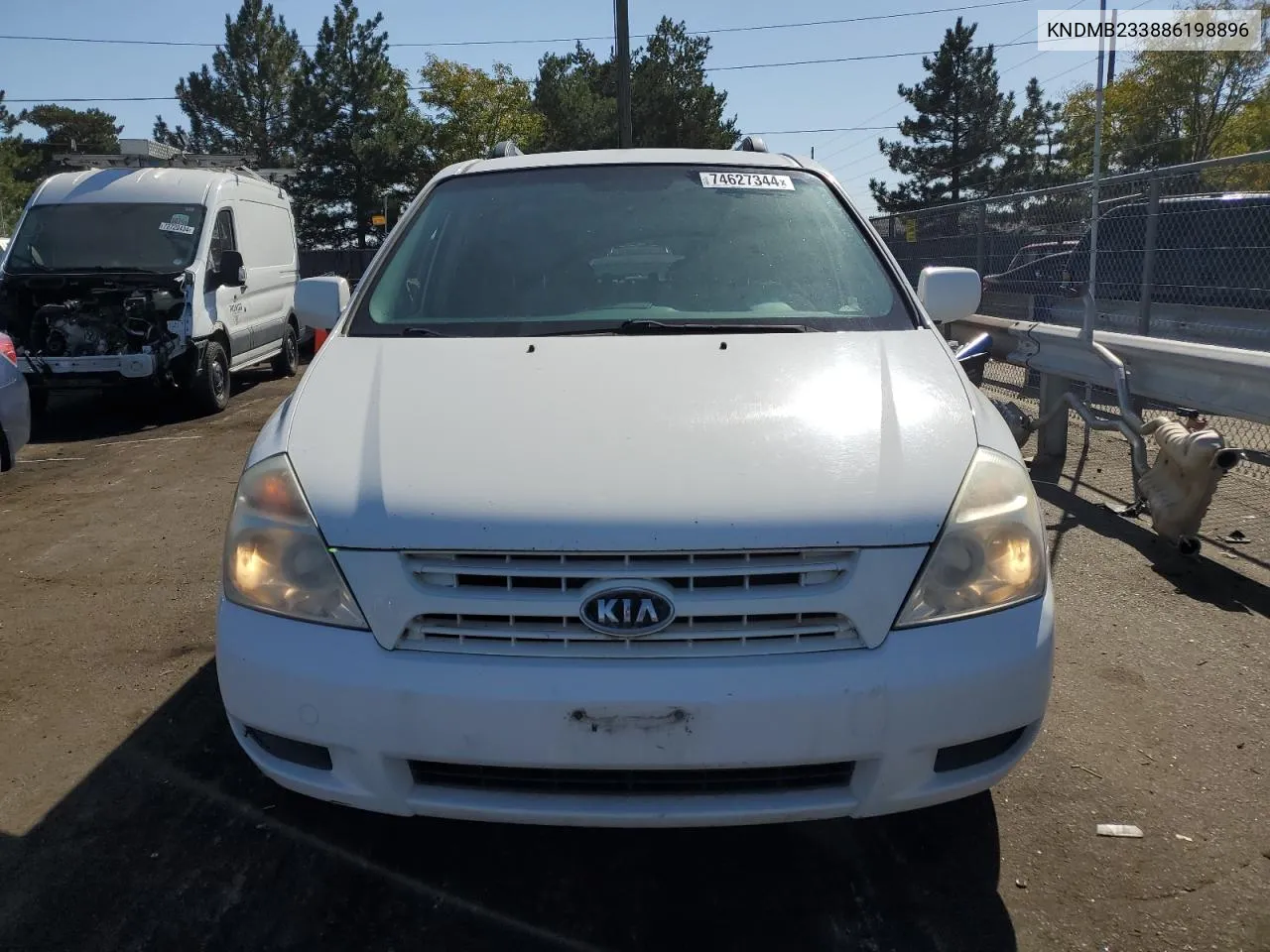 2008 Kia Sedona Ex VIN: KNDMB233886198896 Lot: 74627344