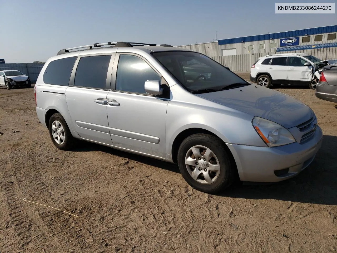 2008 Kia Sedona Ex VIN: KNDMB233086244270 Lot: 75109174