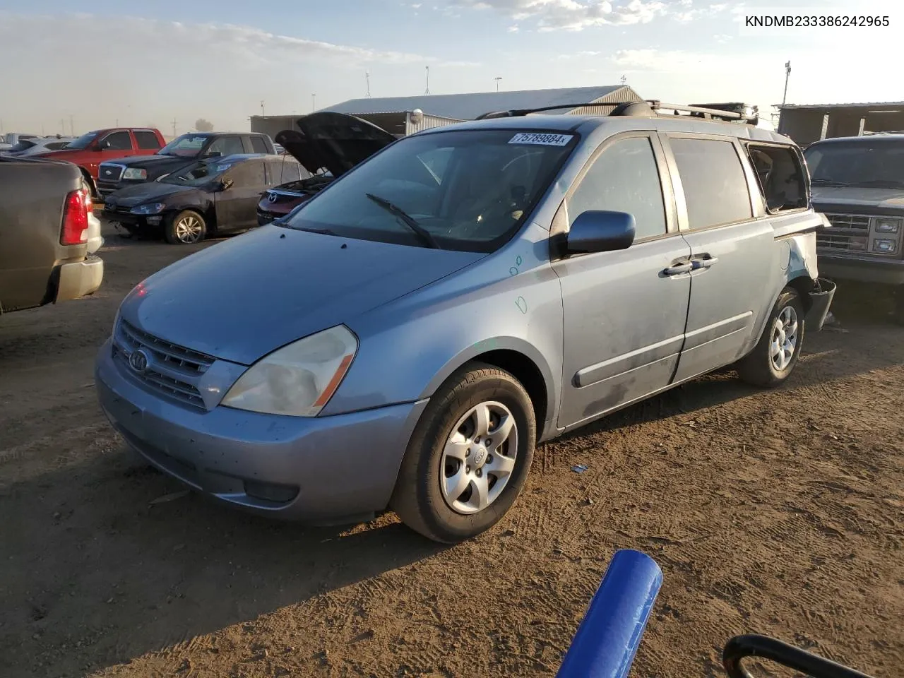 2008 Kia Sedona Ex VIN: KNDMB233386242965 Lot: 75789884