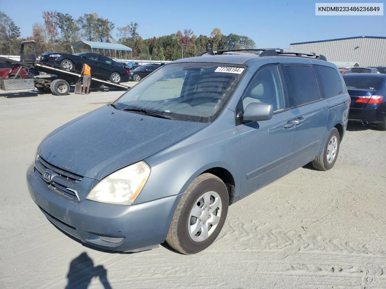 2008 Kia Sedona Ex VIN: KNDMB233486236849 Lot: 77798194