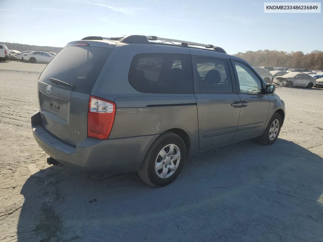 2008 Kia Sedona Ex VIN: KNDMB233486236849 Lot: 77798194