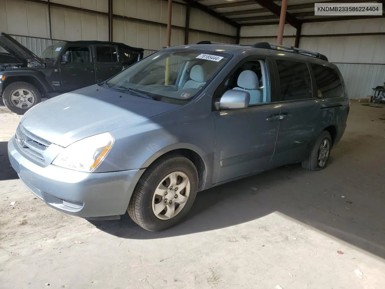 2008 Kia Sedona Ex VIN: KNDMB233586224404 Lot: 78185444