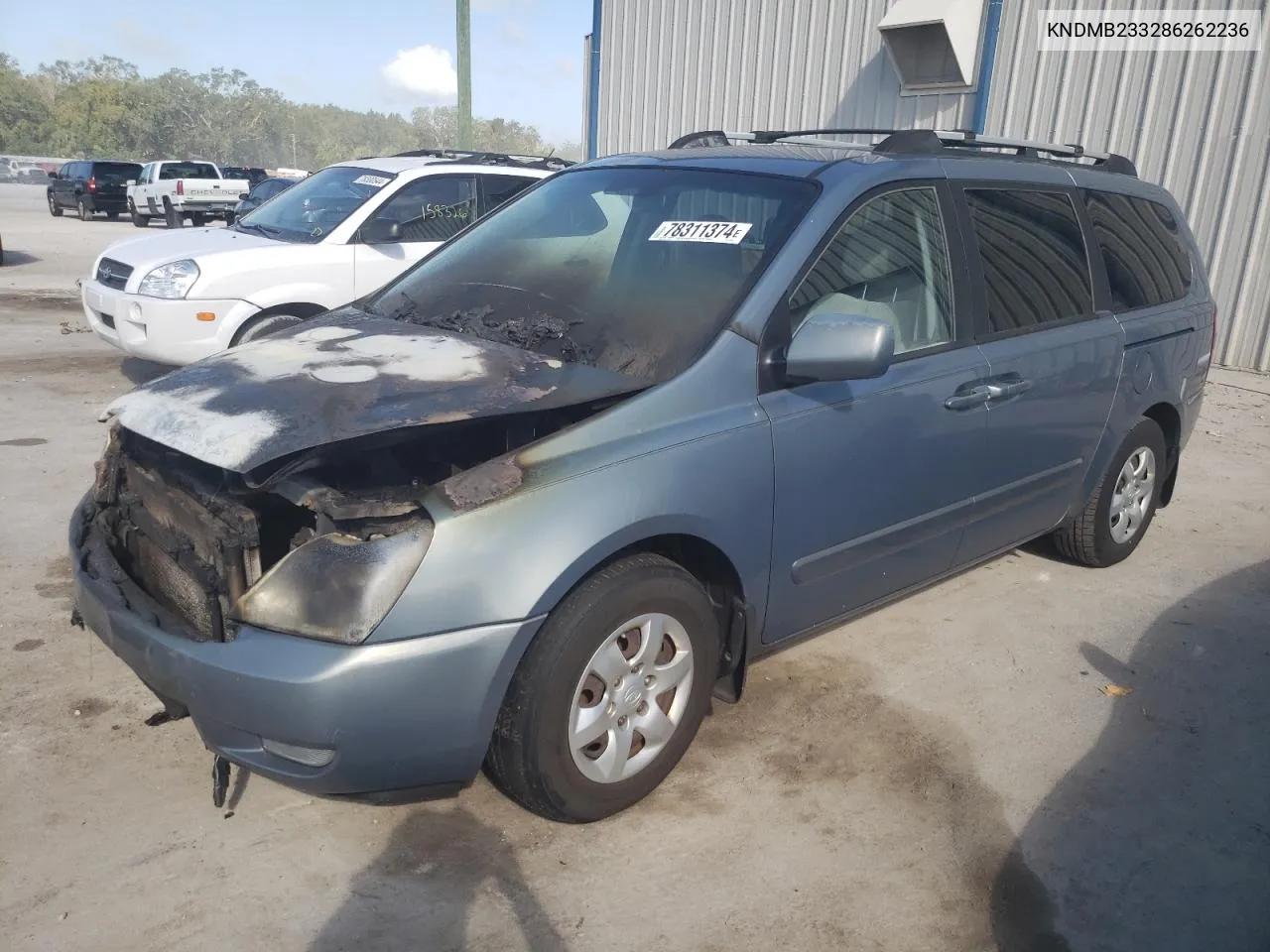 2008 Kia Sedona Ex VIN: KNDMB233286262236 Lot: 78311374