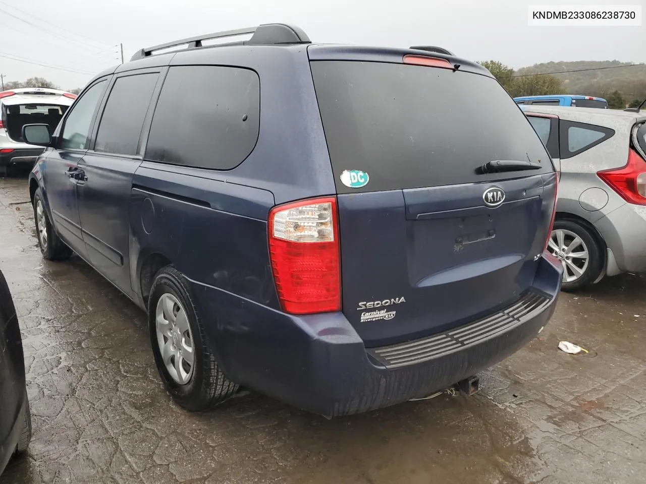 2008 Kia Sedona Ex VIN: KNDMB233086238730 Lot: 79011384