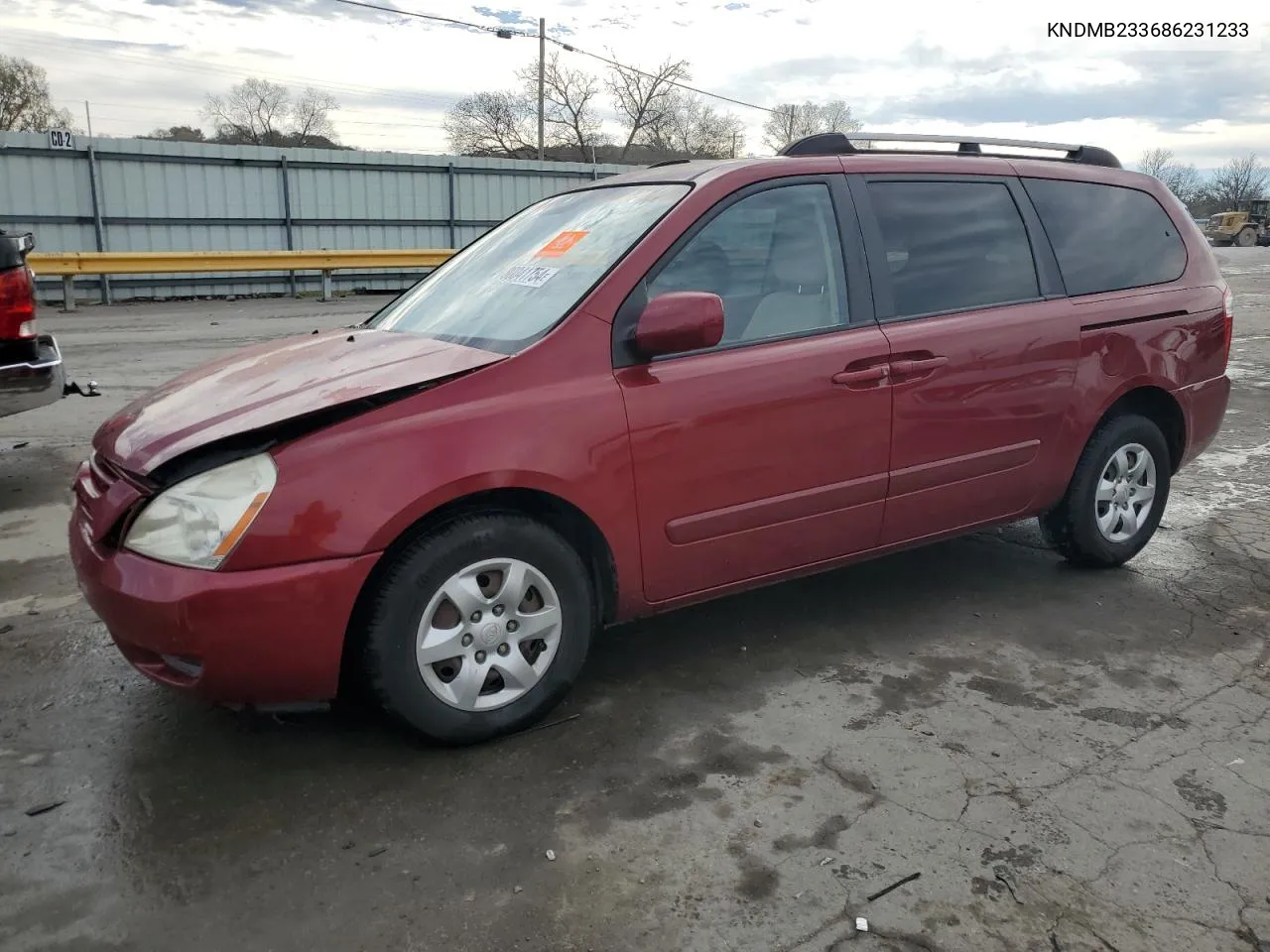 2008 Kia Sedona Ex VIN: KNDMB233686231233 Lot: 80041754