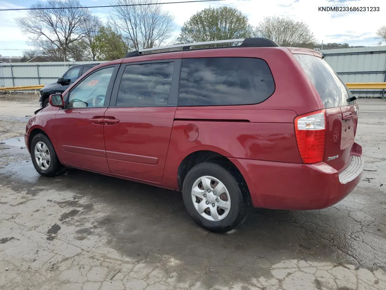 2008 Kia Sedona Ex VIN: KNDMB233686231233 Lot: 80041754